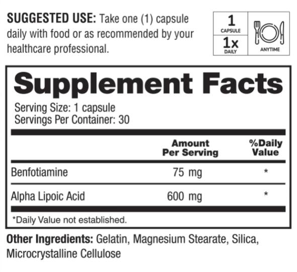 Nervala supplement facts