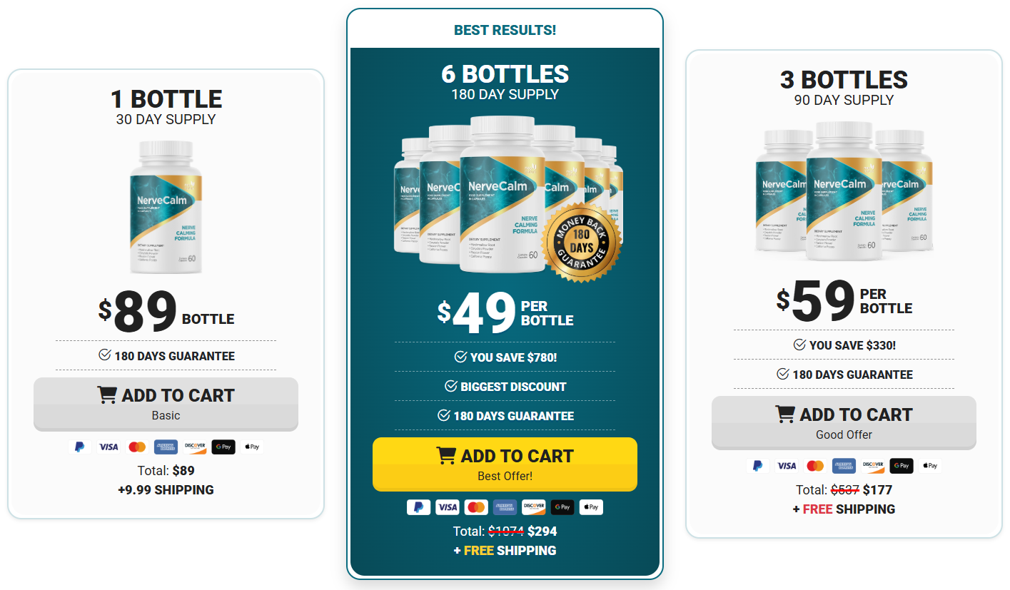 NerveCalm Price Details