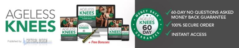 Ageless Knees certificate